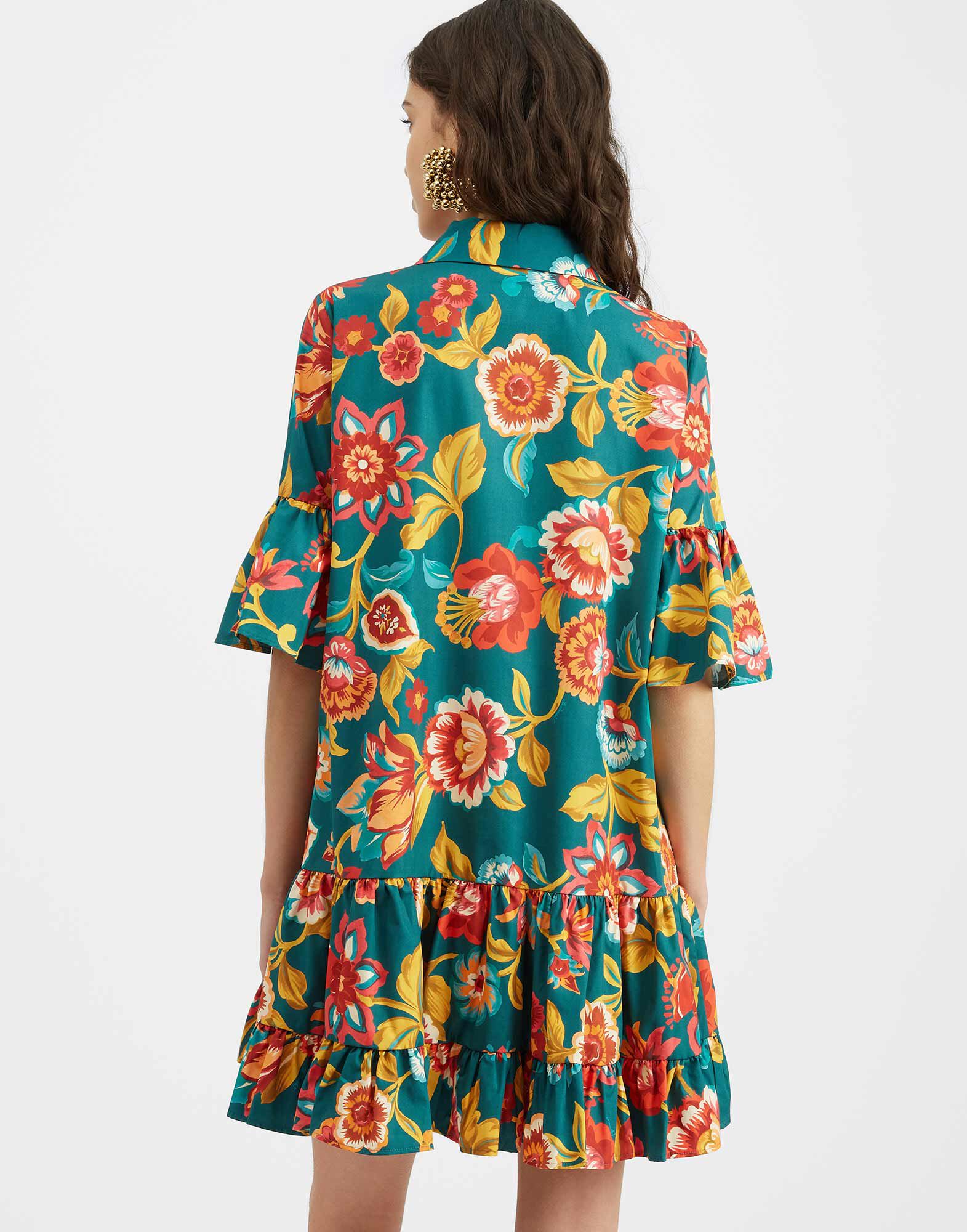 La DoubleJ Choux Dress Hottie Emerald DRE0193COT039HOT01GR04