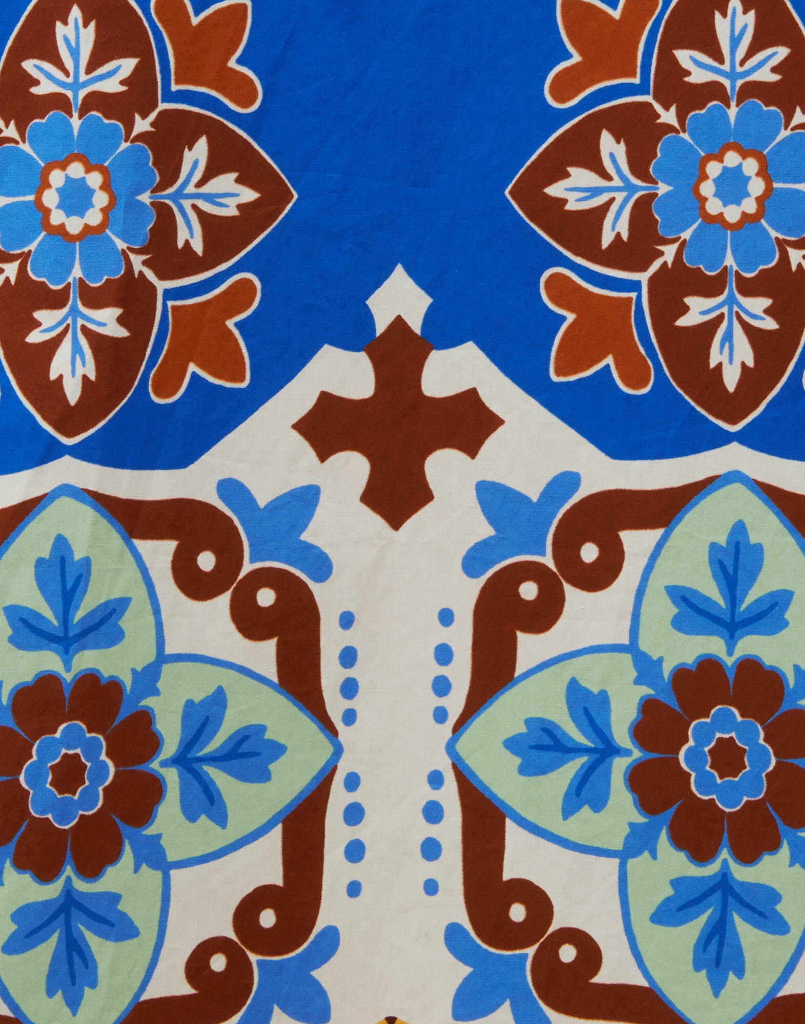 La DoubleJ Cortile Shirt Tiles Degrade Plac&eacute;e Blue SHI0074COT015TIL01BU03