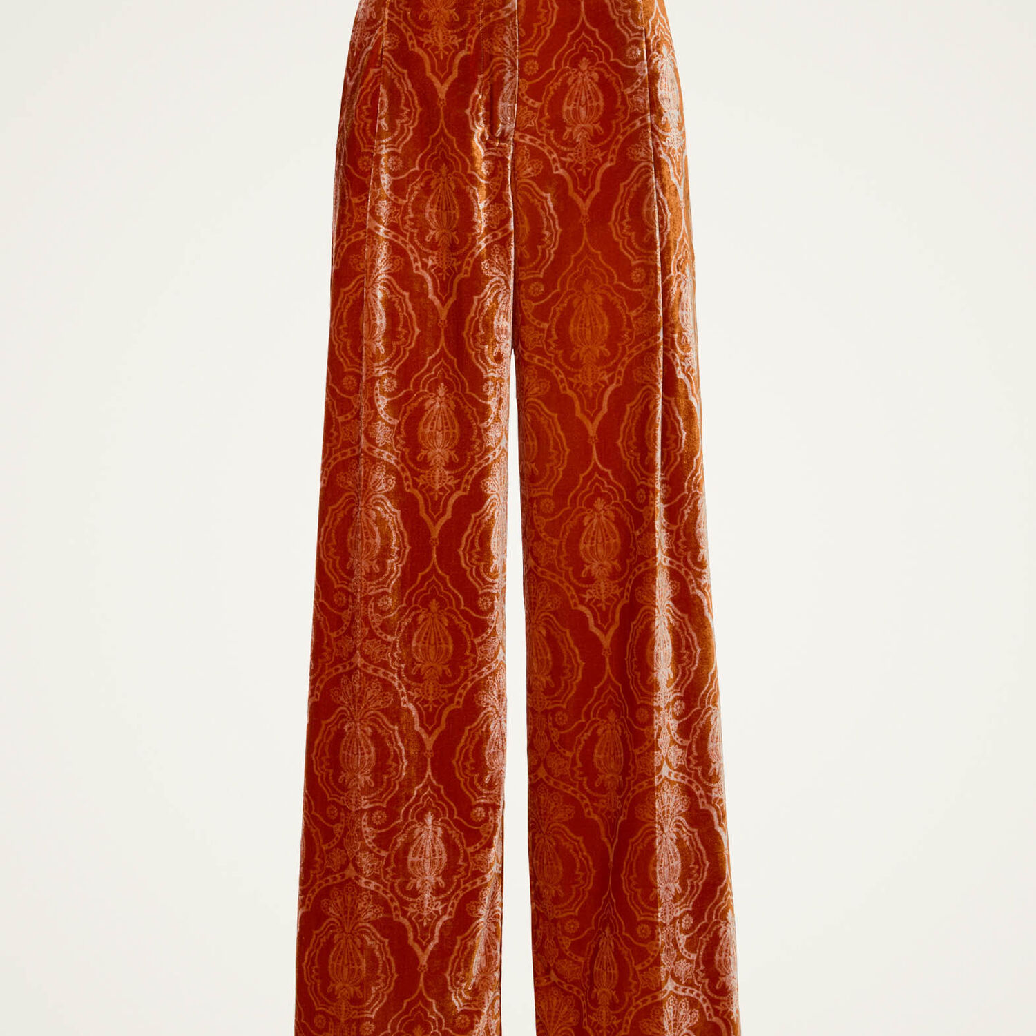 La Doublej Loose Pants In Banquet Orange