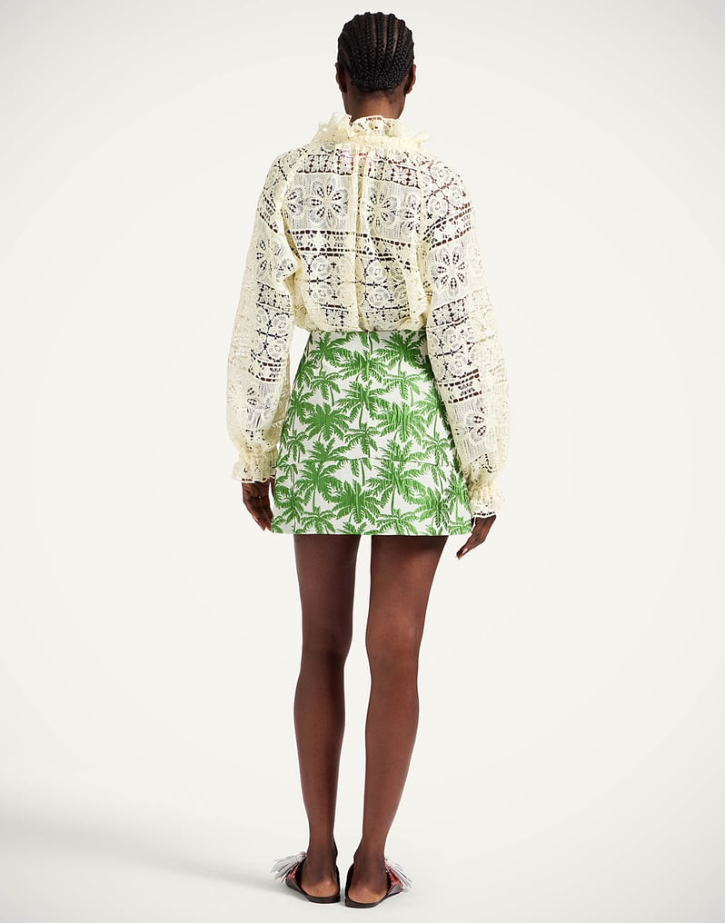 La DoubleJ Short Skirt La DoubleJ Short Skirt Tropicana White SKI0027JCQ112TRC03WH01