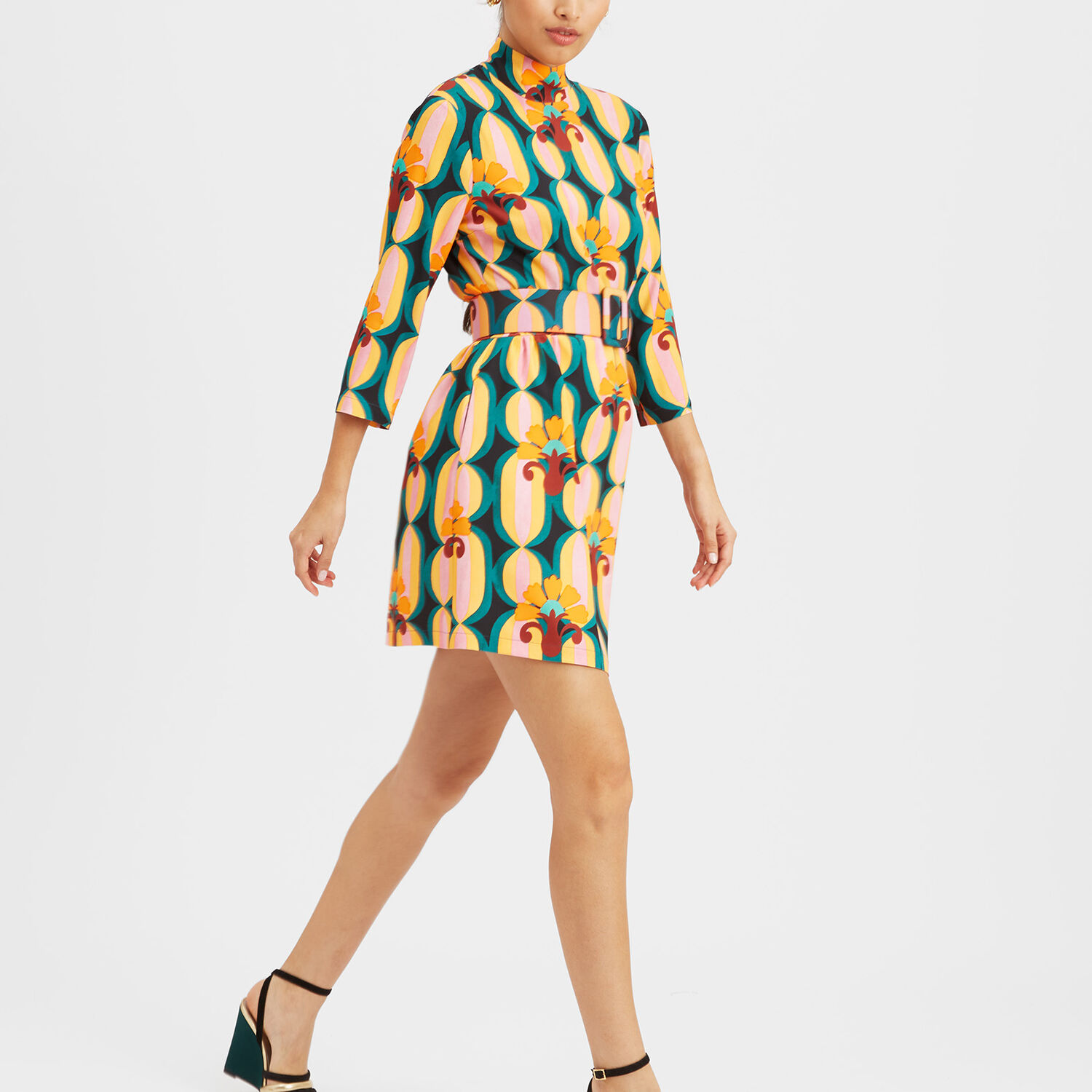 La Doublej La Double J Woman Mini Dress Deep Teal Size L Viscose In Arcturus Blue Petrol