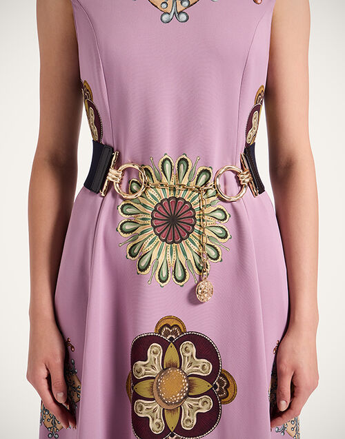 La DoubleJ Big Medallion Belt Solid Blue BEL0014BRA003SOLIDBU03