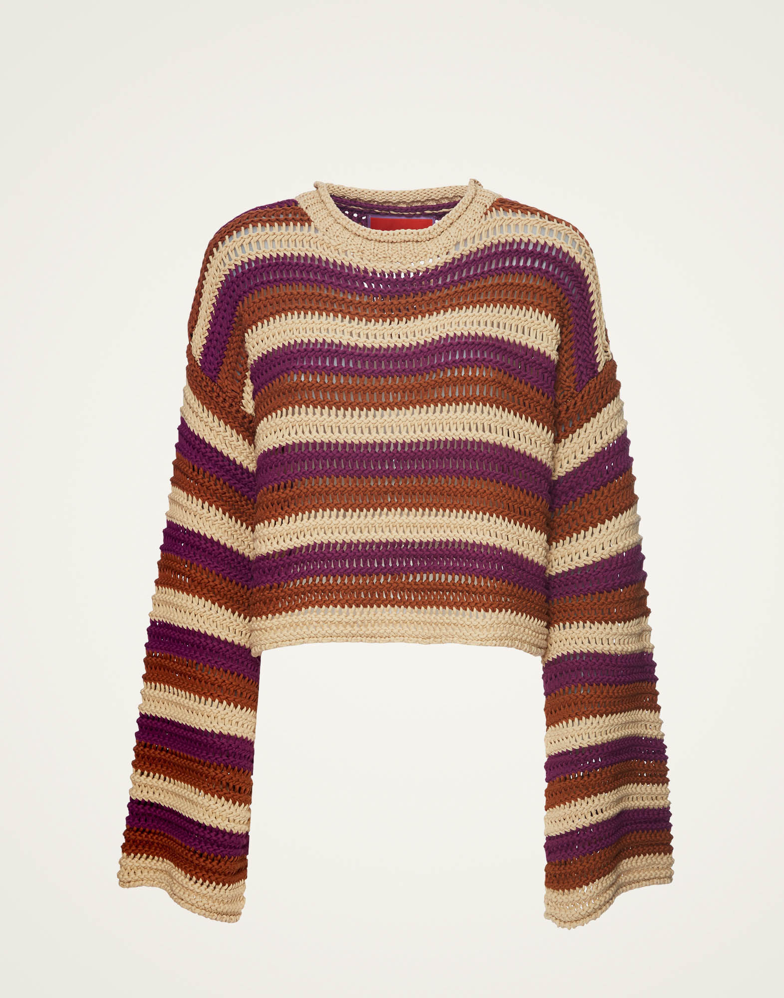 Multicolor cropped sweater outlet
