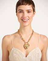 La DoubleJ Love Star Necklace La DoubleJ Love Star Necklace 24K Gold Plate & Swarovski Crystals NEC0046BRA007SOLIDYE05
