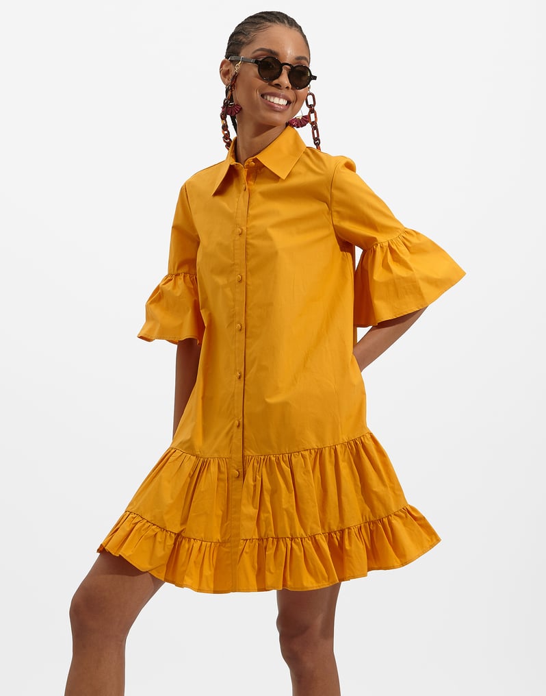 La DoubleJ Choux Dress La DoubleJ Choux Dress Solid Yellow DRE0193COT001MAR0003