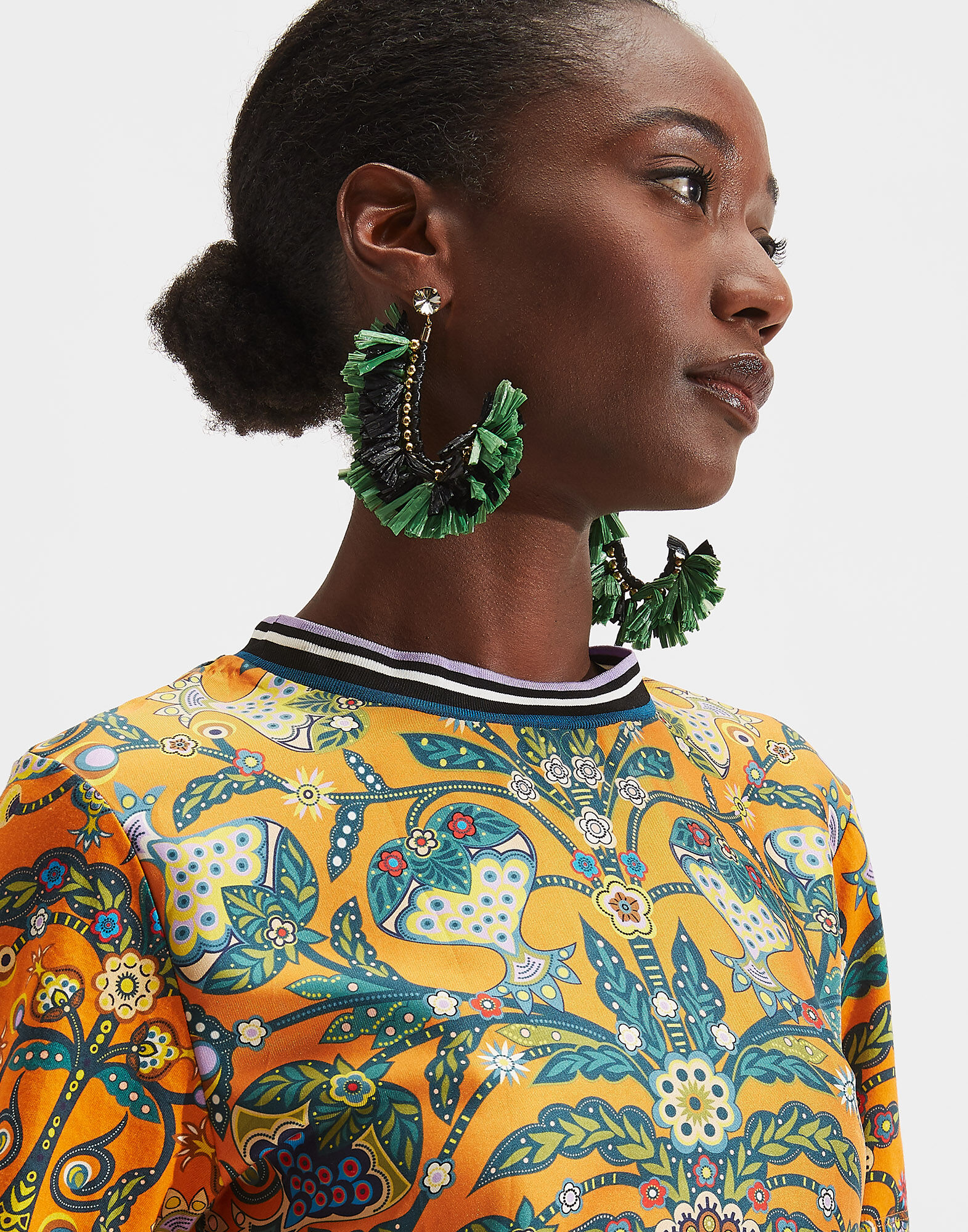 LaDoubleJ Sciura T-Shirt Tree Of Life Arancio TOP0033SIL001TFL0002