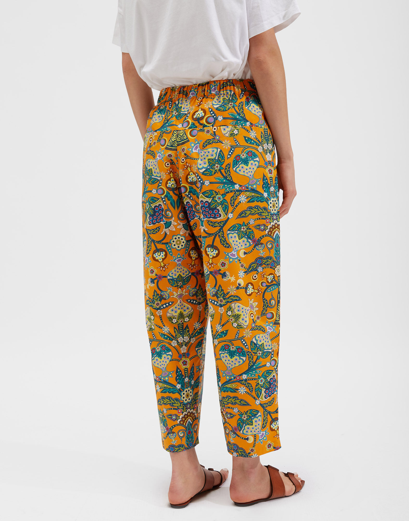 LaDoubleJ Carrot Pants Tree Of Life Arancio TRO0036COT001TFL0002