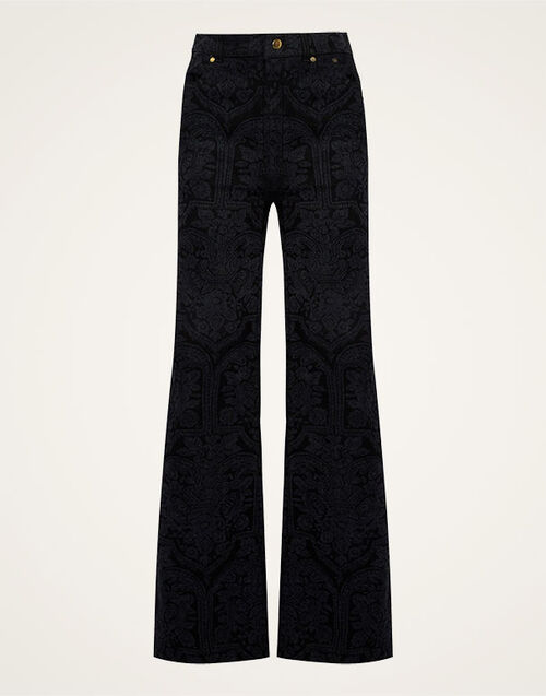 La DoubleJ Flare Jeans Corte Black TRO0096DEN001CRT04BL01