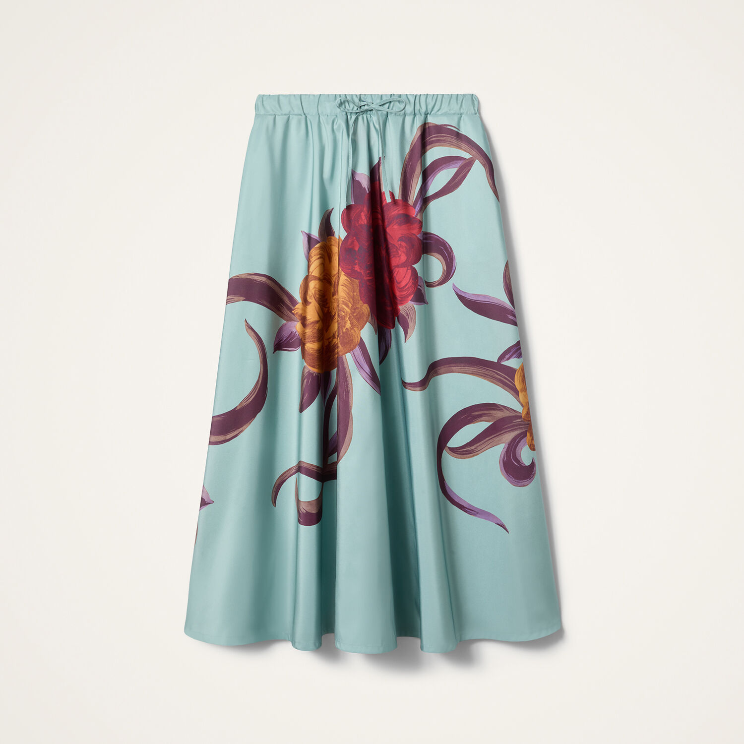 La Doublej Drawstring Skirt In Green