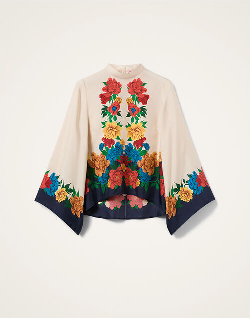 La DoubleJ Make An Exit Top Princess Peony Plac&eacute;e Ivory TOP0117SIL017PPE02WH04