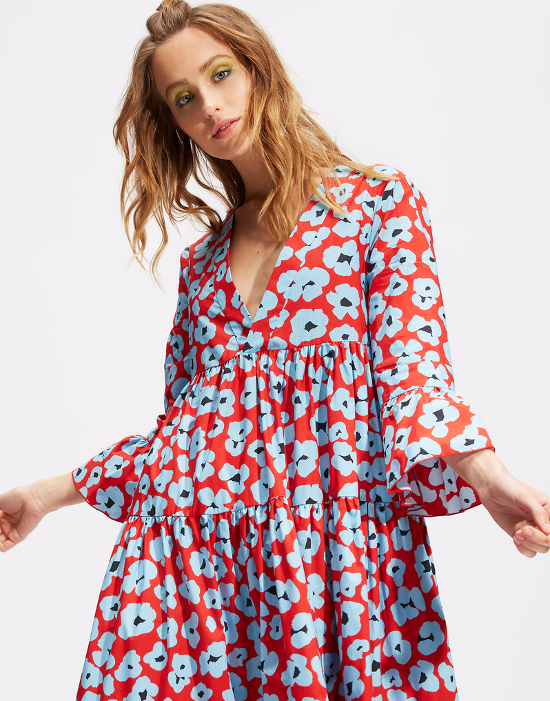 LaDoubleJ Jennifer Jane Dress LaDoubleJ Jennifer Jane Dress Flower Leopard DRE0114COT001FLL0001