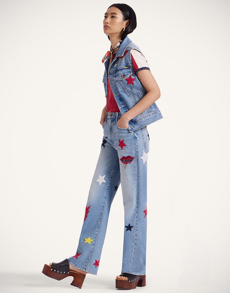 La DoubleJ The Maven Sneak Jeans La DoubleJ The Maven Sneak Jeans Star Of The Show Blue TRO0168DEN011STA03BU03