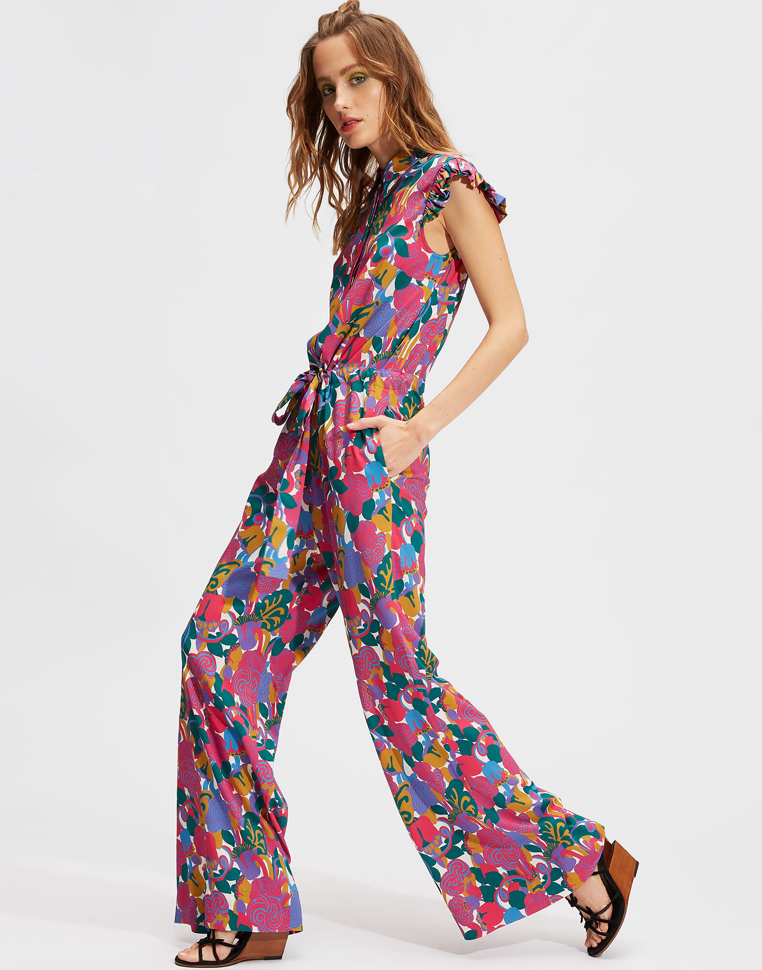 LaDoubleJ Jumpsuit Zoo Rosa DRE0036VIS001ZOO0002