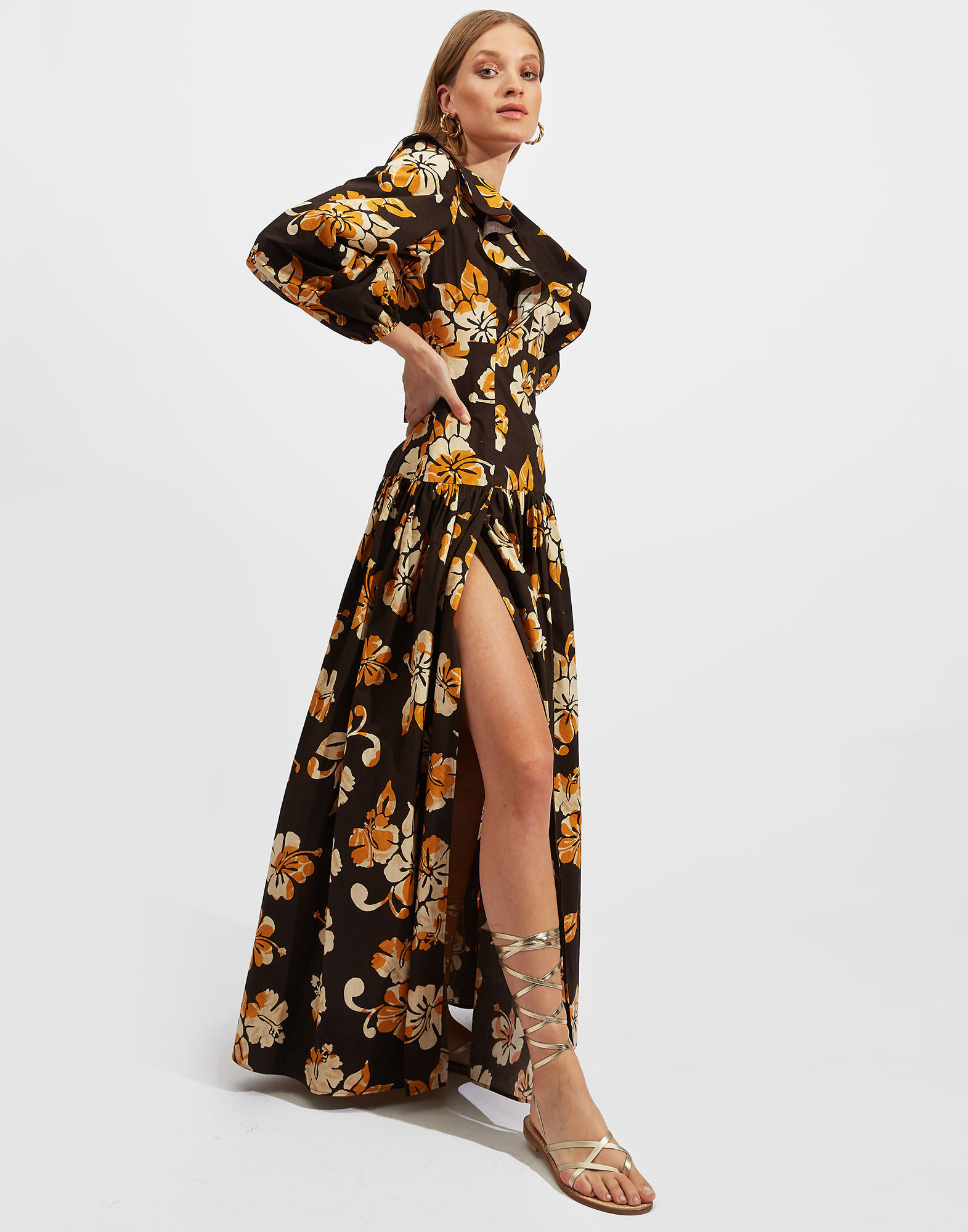 La DoubleJ Abito Della Vita Dress Hibiscus DRE0343COT001HIB0001