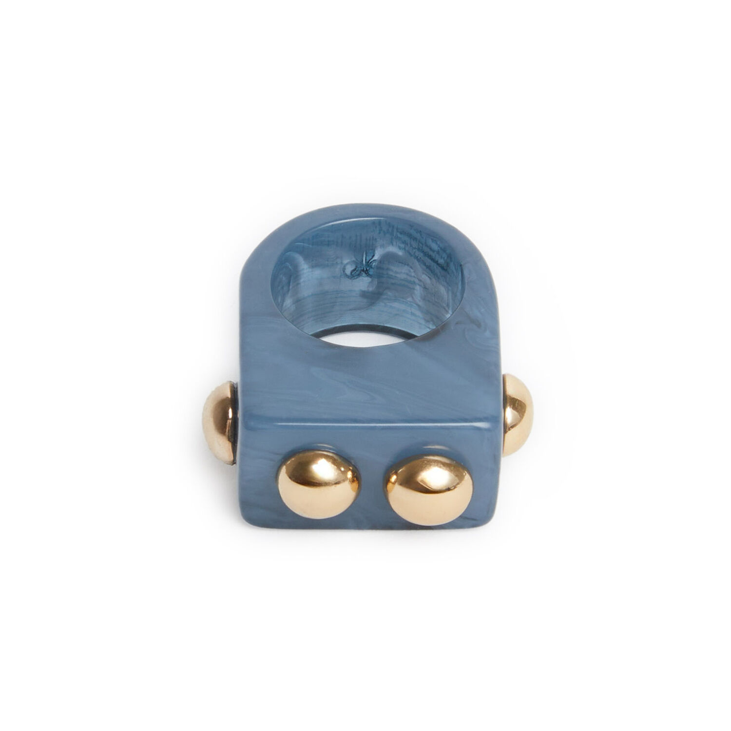 La Doublej Nefertiti Ring In Solid Teal