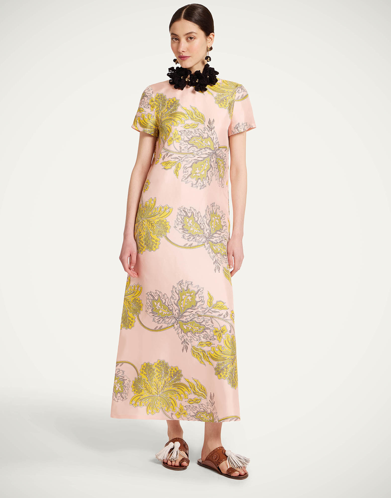La DoubleJ Swing Dress Swathe Pink DRE0001SIL001SWA01PI01