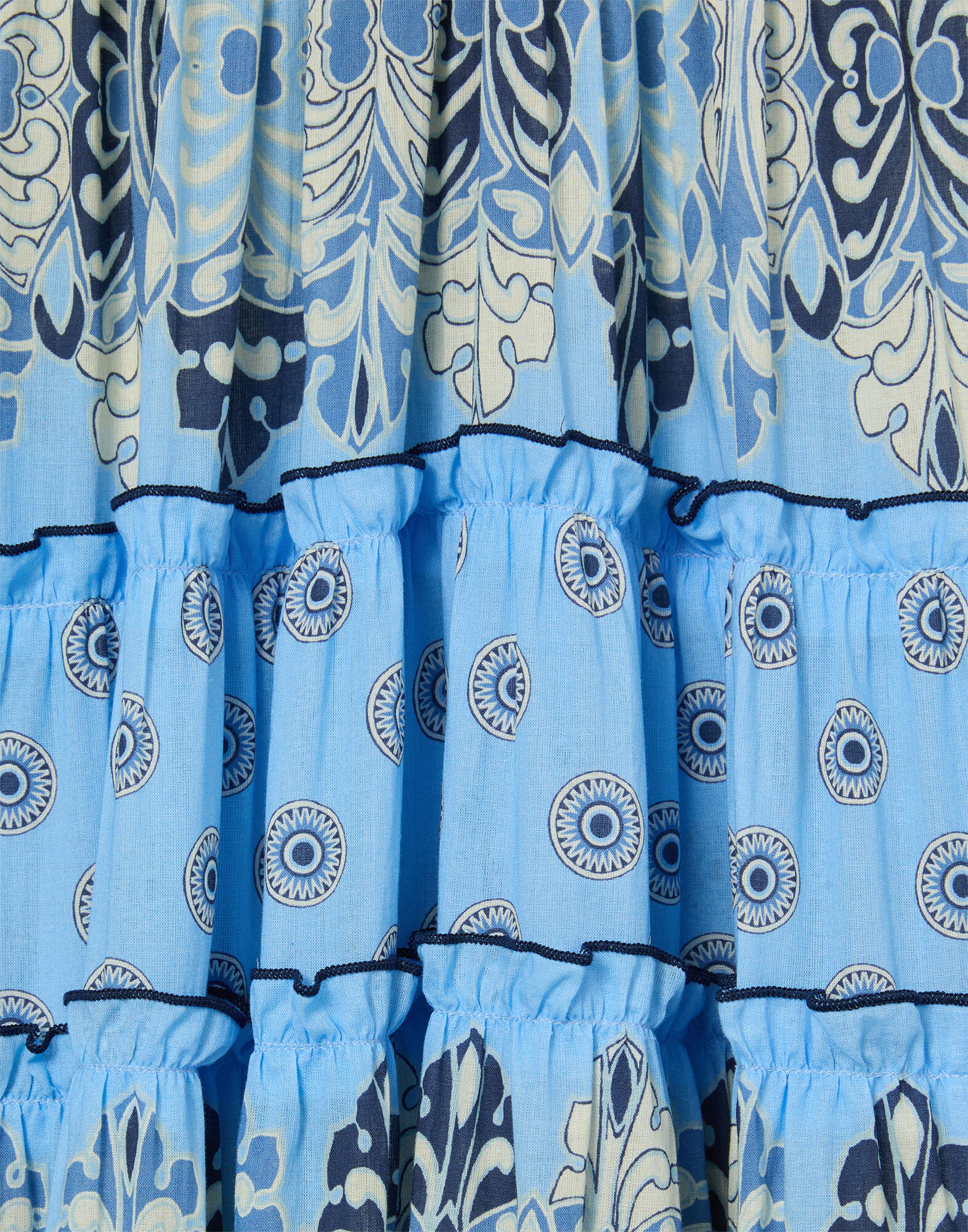 La DoubleJ Nymph Dress Cocoon Plac&eacute;e Blue DRE1105COT093COC02BU03