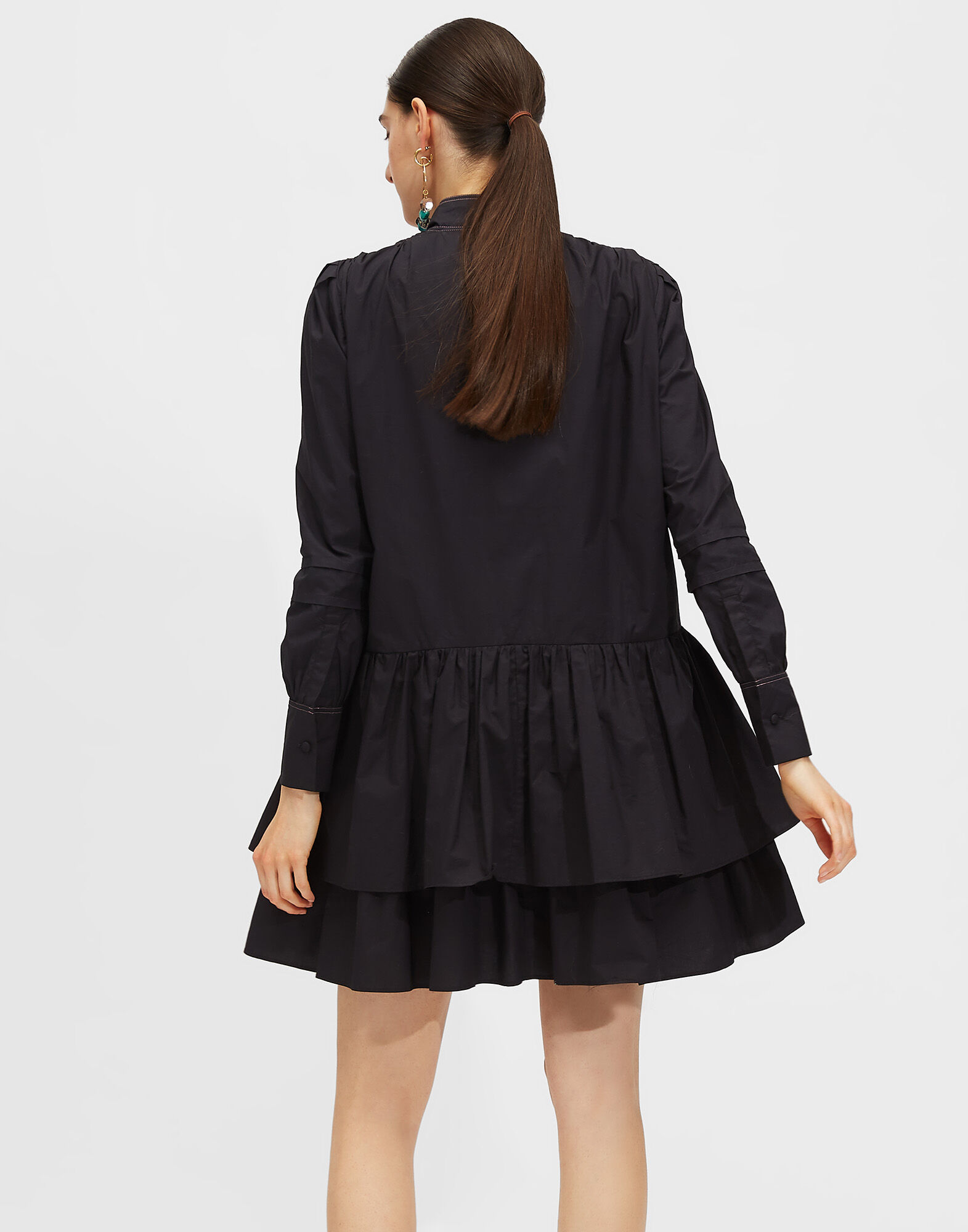 LaDoubleJ Short Good Witch Dress Solid Black DRE0163COT001BLA0001