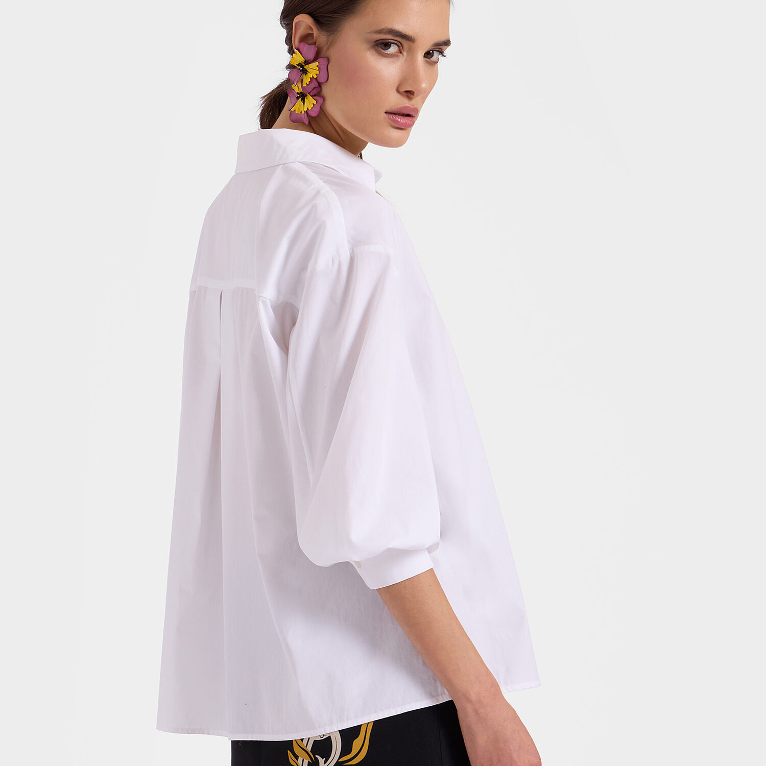 La Doublej Poet Shirt In Solid White