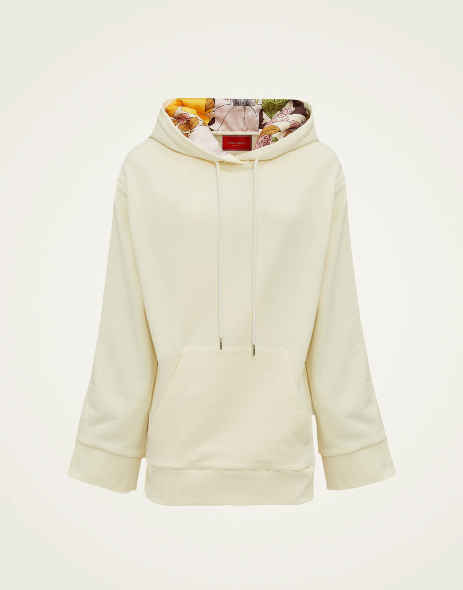 La DoubleJ Girlfriend Hoodie Solid Ivory SWE0012JER029SOLIDWH04