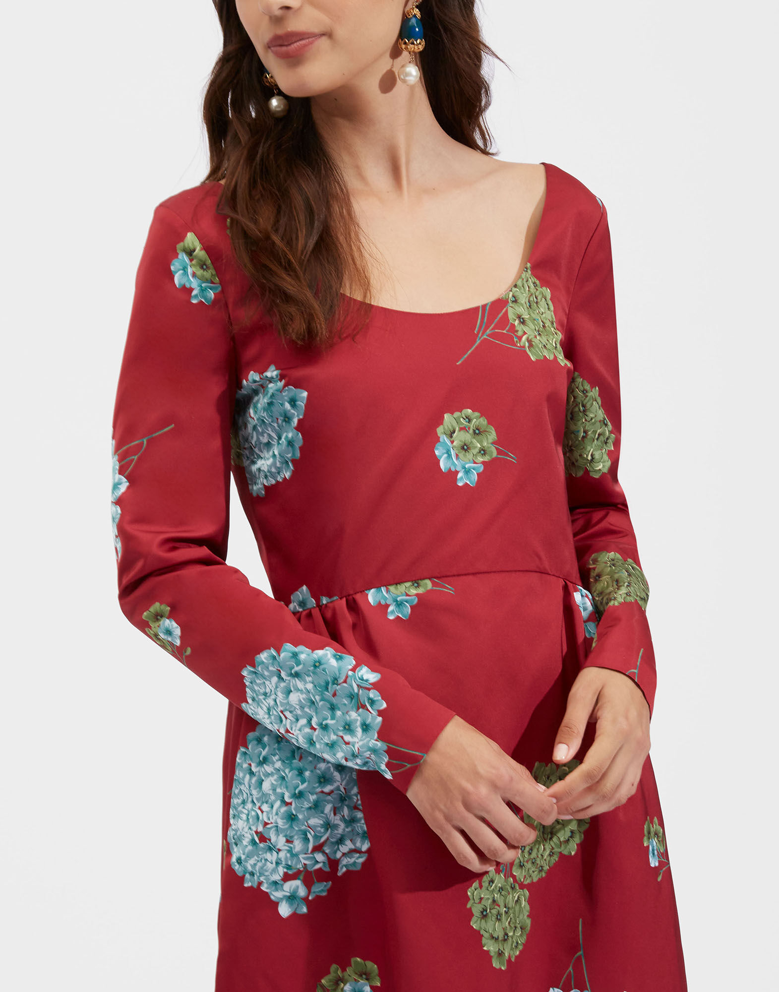 La DoubleJ Cheer Dress Ortensia Bordeaux DRE0431RAD001ORT0004