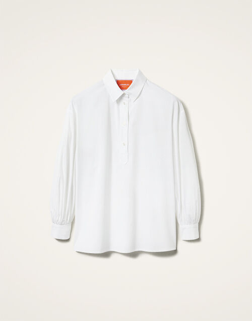 La DoubleJ Poet Shirt Solid White SHI0055COT064SOLIDWH01