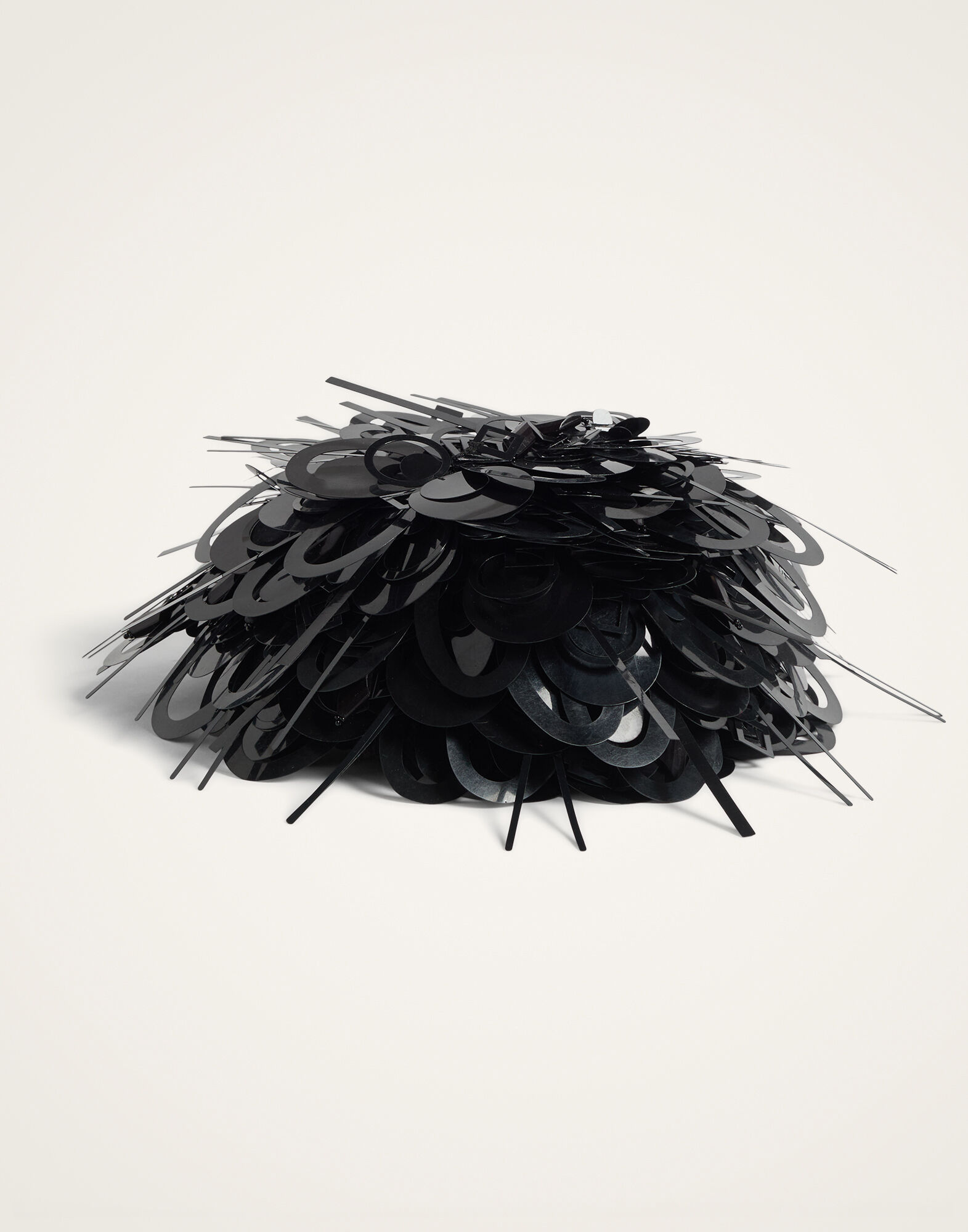 La DoubleJ Paillette Hat Solid Black HAT0045PAI019SOLIDBL01