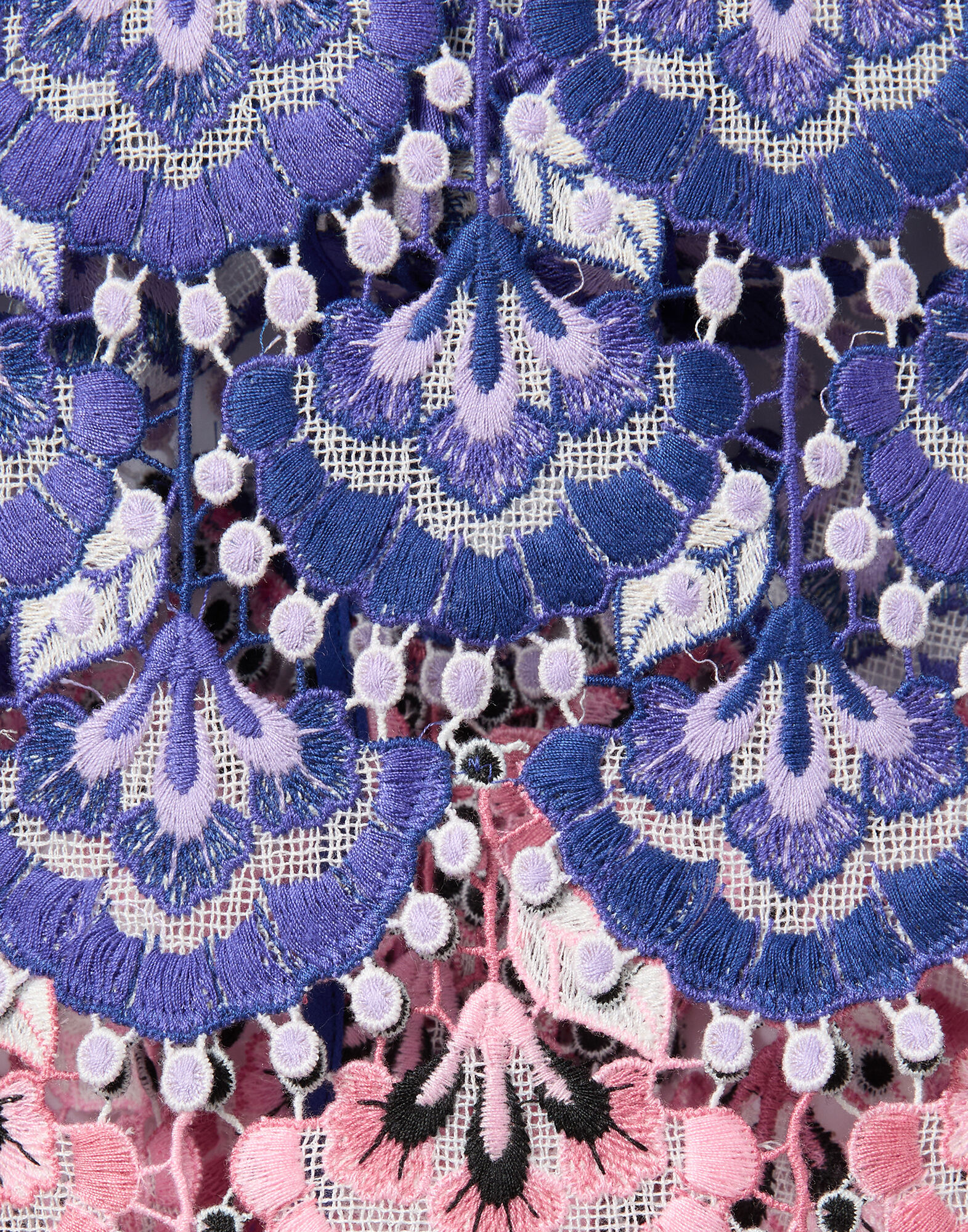 La DoubleJ Pencil Skirt In Bloom Blue SKI0148EMB085BLO01BU03