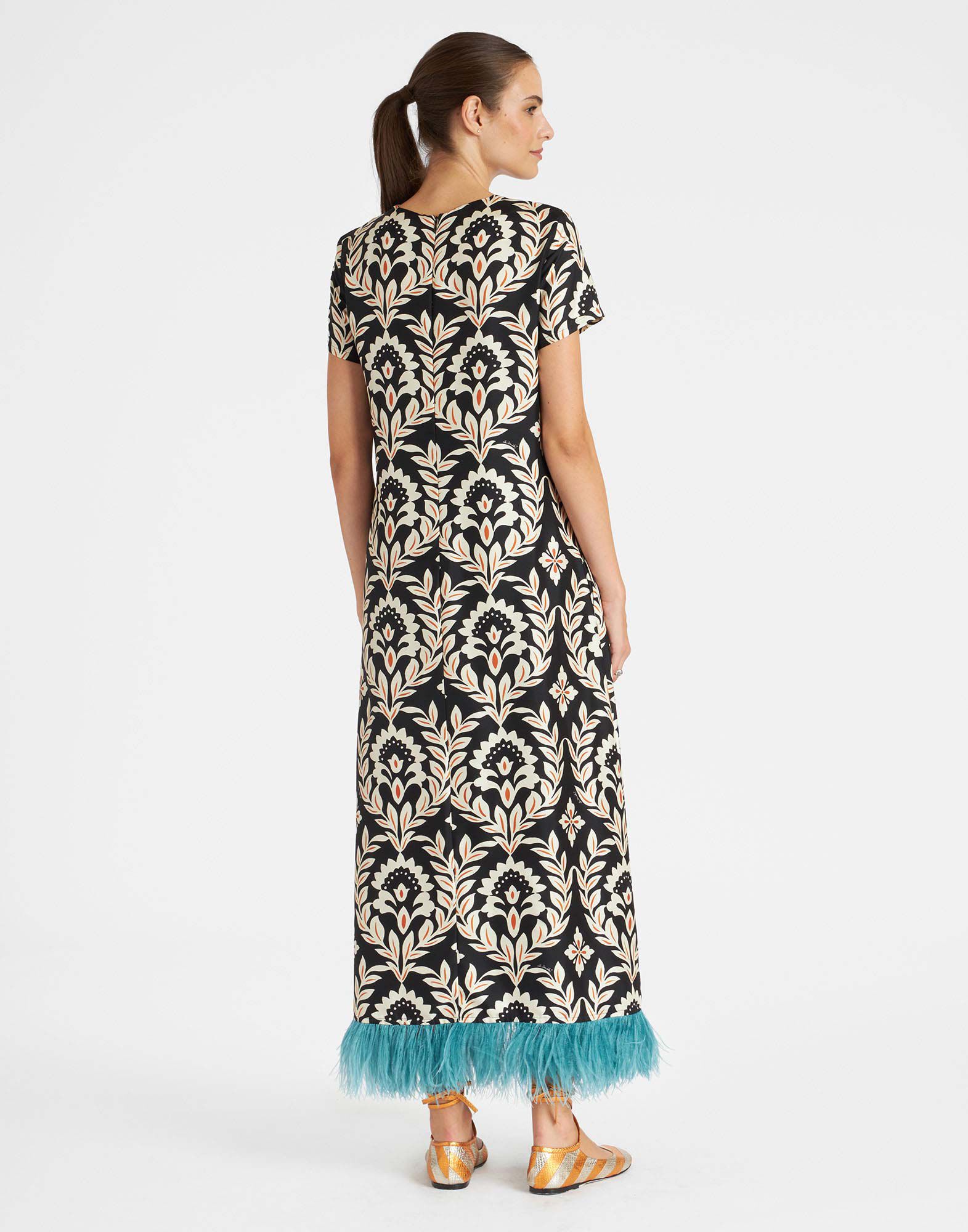 La DoubleJ Swing Dress Ghirlanda Black DRE0316SIL001GHI01BL01