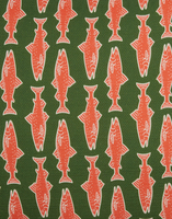 La DoubleJ Cushion (45X45) La DoubleJ Cushion (45X45) Como Fish Green CUS0013COT034CMF0002