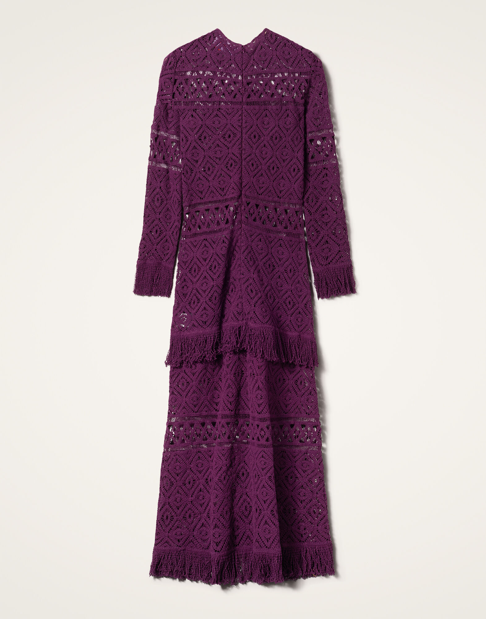 La DoubleJ Lacey Long Sleeve Swing Dress Plaza Purple DRE0681JCQ080PLA03PU01