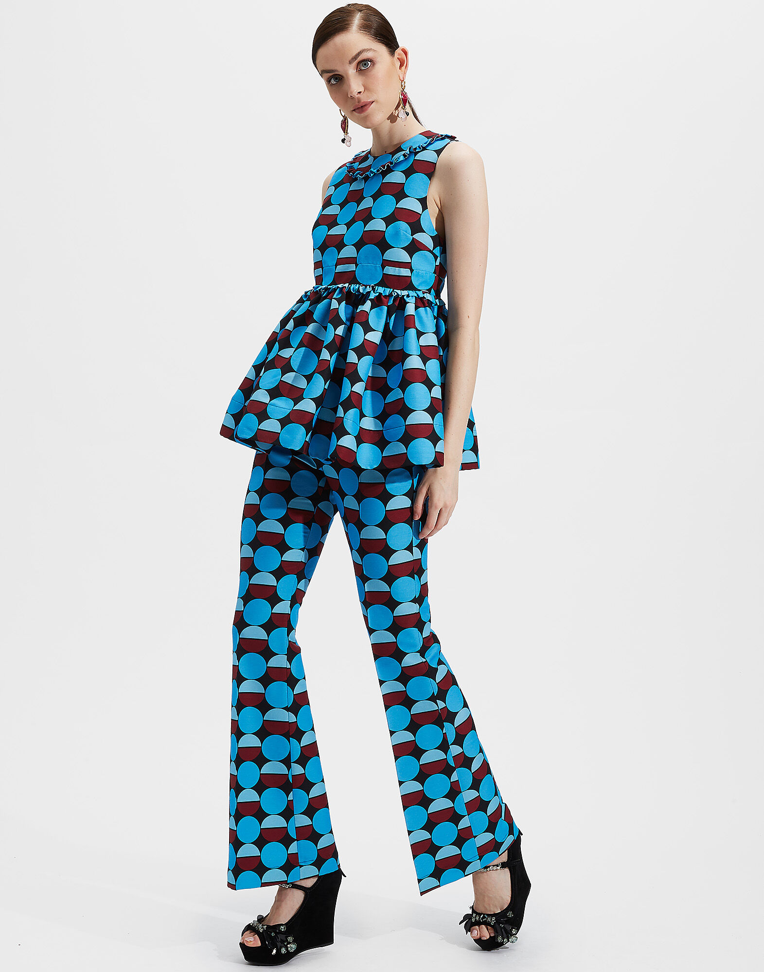 LaDoubleJ Saturday Night Pants Sfere Azzurro TRO0030CAD001SFE0003