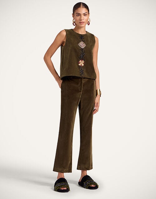 La DoubleJ 24/7 Pants La DoubleJ 24/7 Pants Solid Moss Green TRO0069VEL011SOLIDGR14