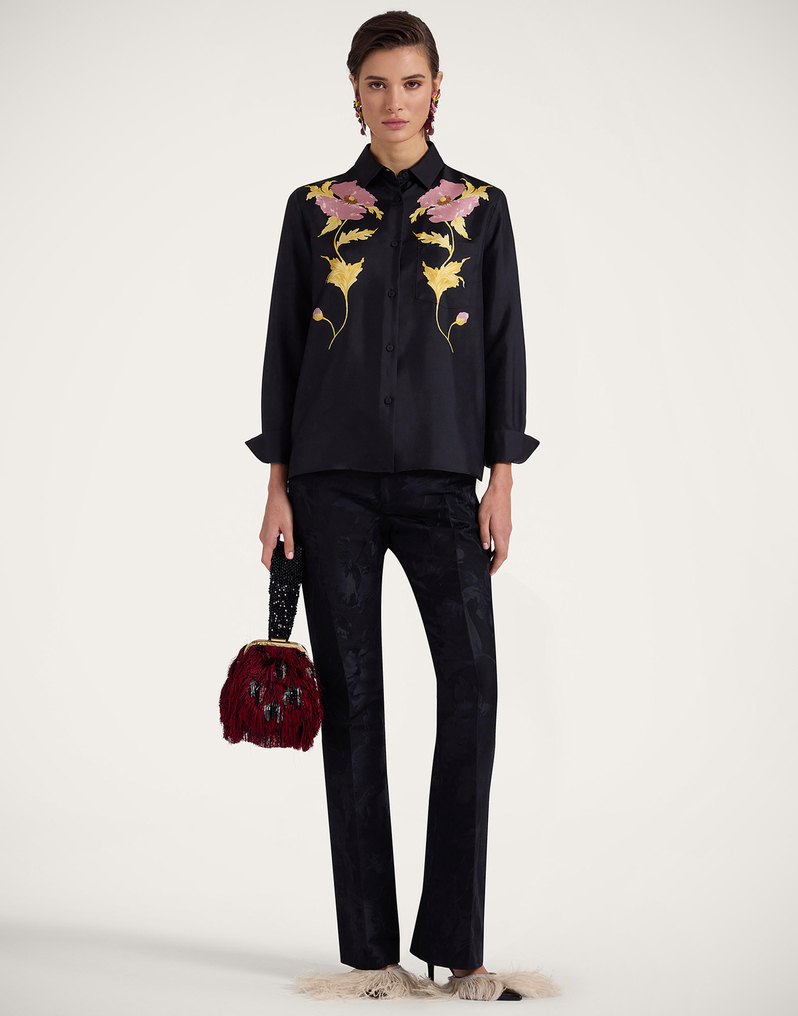 La DoubleJ Boy Shirt La DoubleJ Boy Shirt Sylph Placée Black SHI0040SIL001SYL04BL01