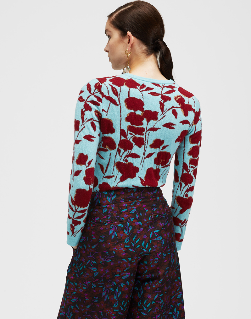 LaDoubleJ Skinny Crew Neck LaDoubleJ Skinny Crew Neck Devon Azzurro PUL0038KNI031DEV0004