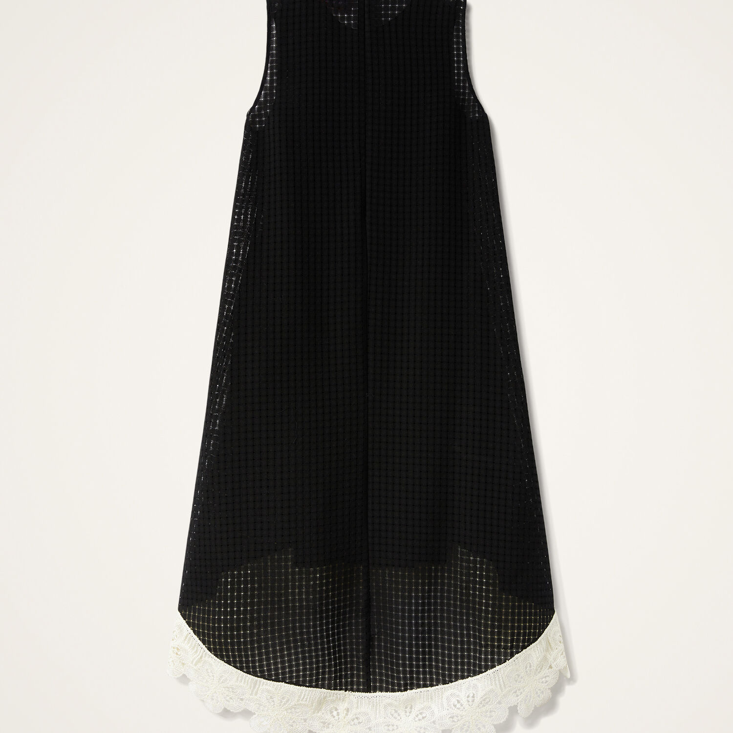 La Doublej La Scala Lace-embroidered Sleeveless Midi Dress