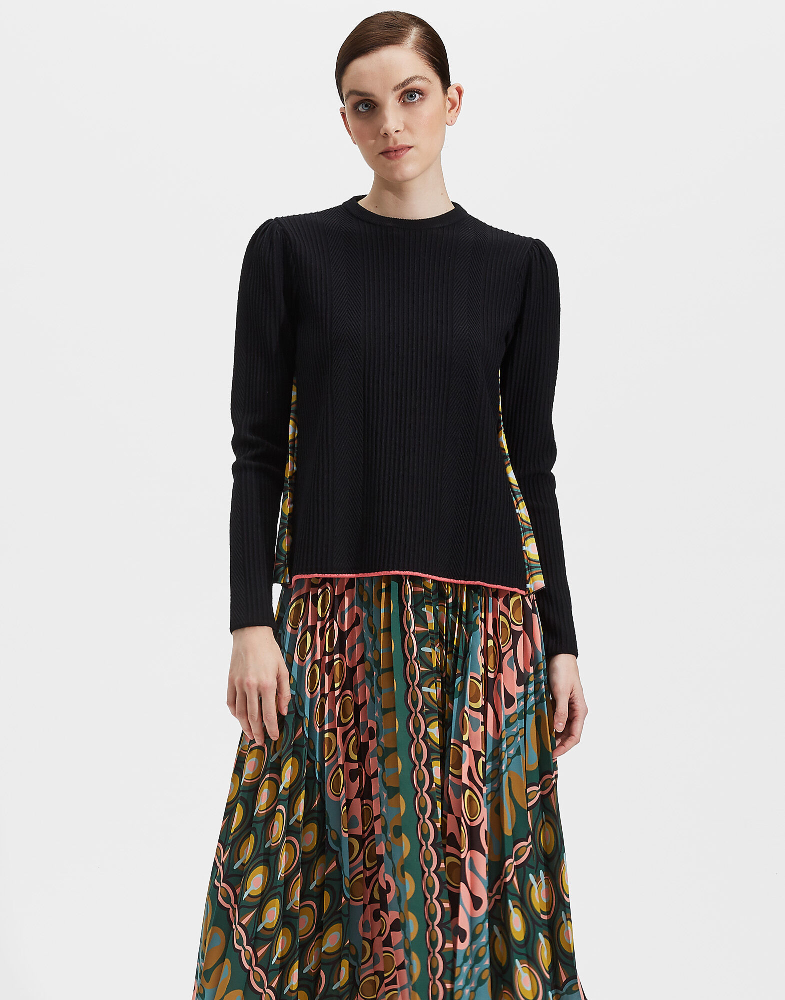 LaDoubleJ Super Sweater Nero/Rio Verde PUL0033KNI024BLA0003