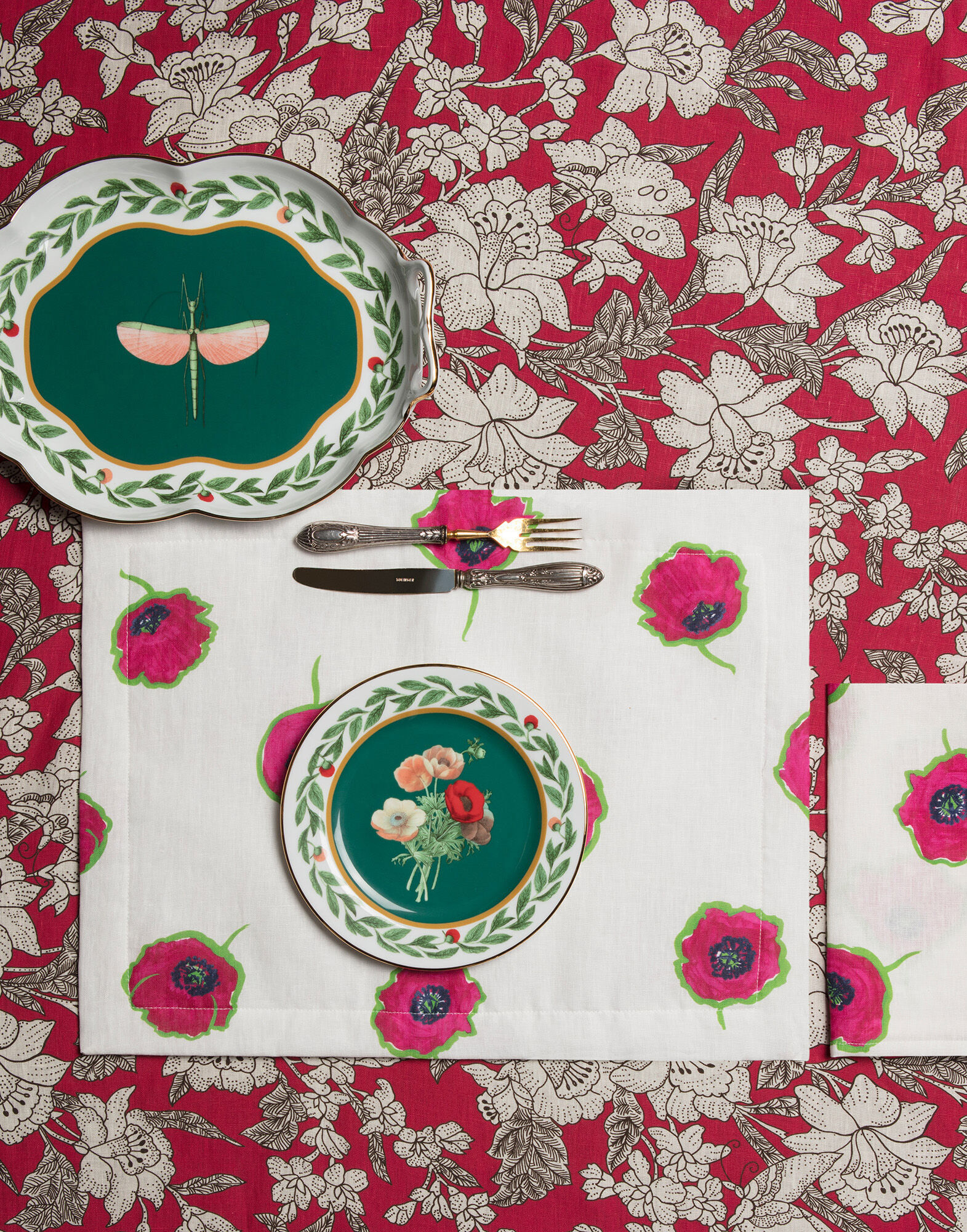 La DoubleJ Dessert Plate Set of 2 Posie DIS0005CER001POS0001