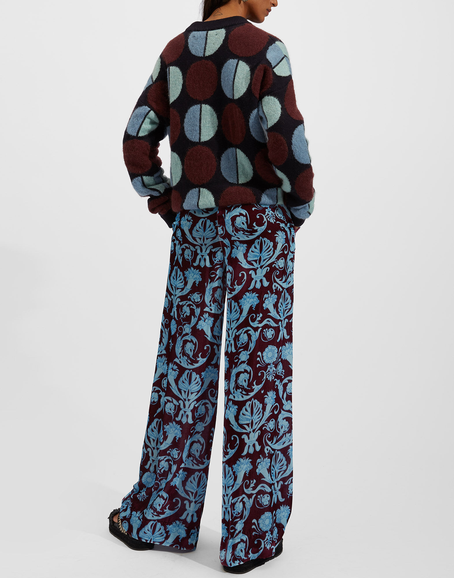 La DoubleJ Palazzo Pants Brocade TRO0003VEL004BRO0007