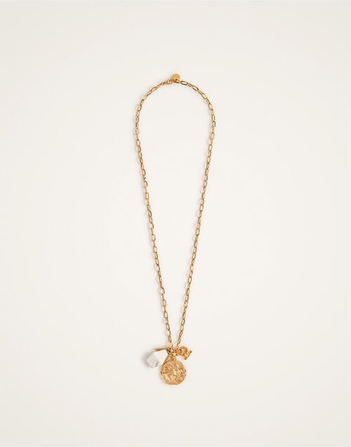 La DoubleJ Transformation Charm Necklace La DoubleJ Transformation Charm Necklace 24k Gold Plate & Howlite NEC0025BRA003HOW01YE05