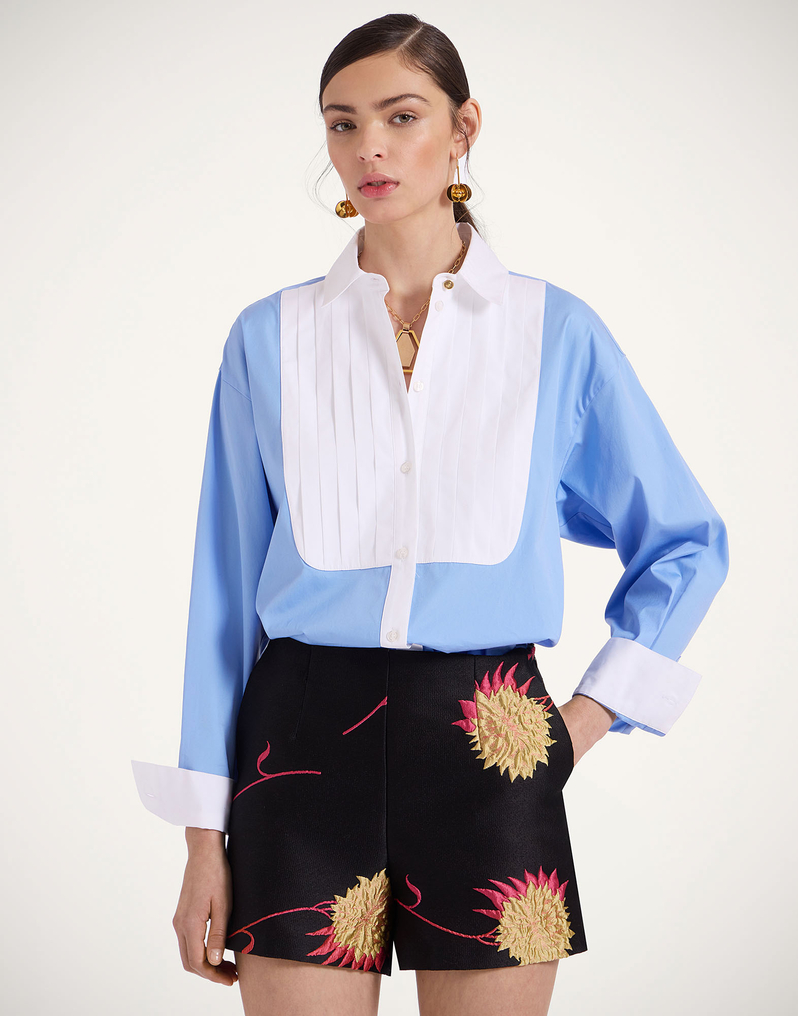 La DoubleJ Peggy Shirt La DoubleJ Peggy Shirt Solid Light Blue SHI0115COT064SOLIDBU01