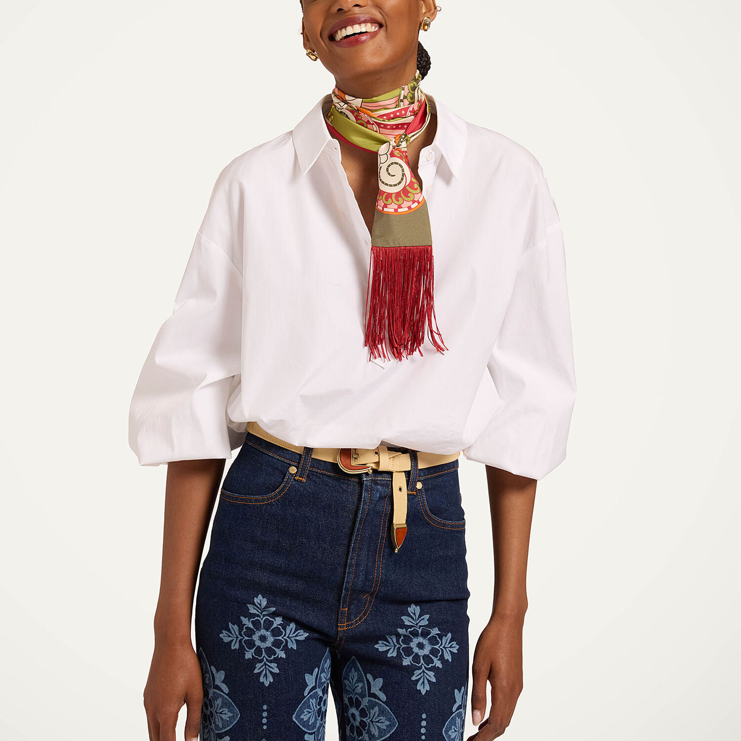  La Doublej Summer 2026 Collection: Vip Early Access Women - Skinny Scarf Ambrosia Placée Green One Size 100% Silk 