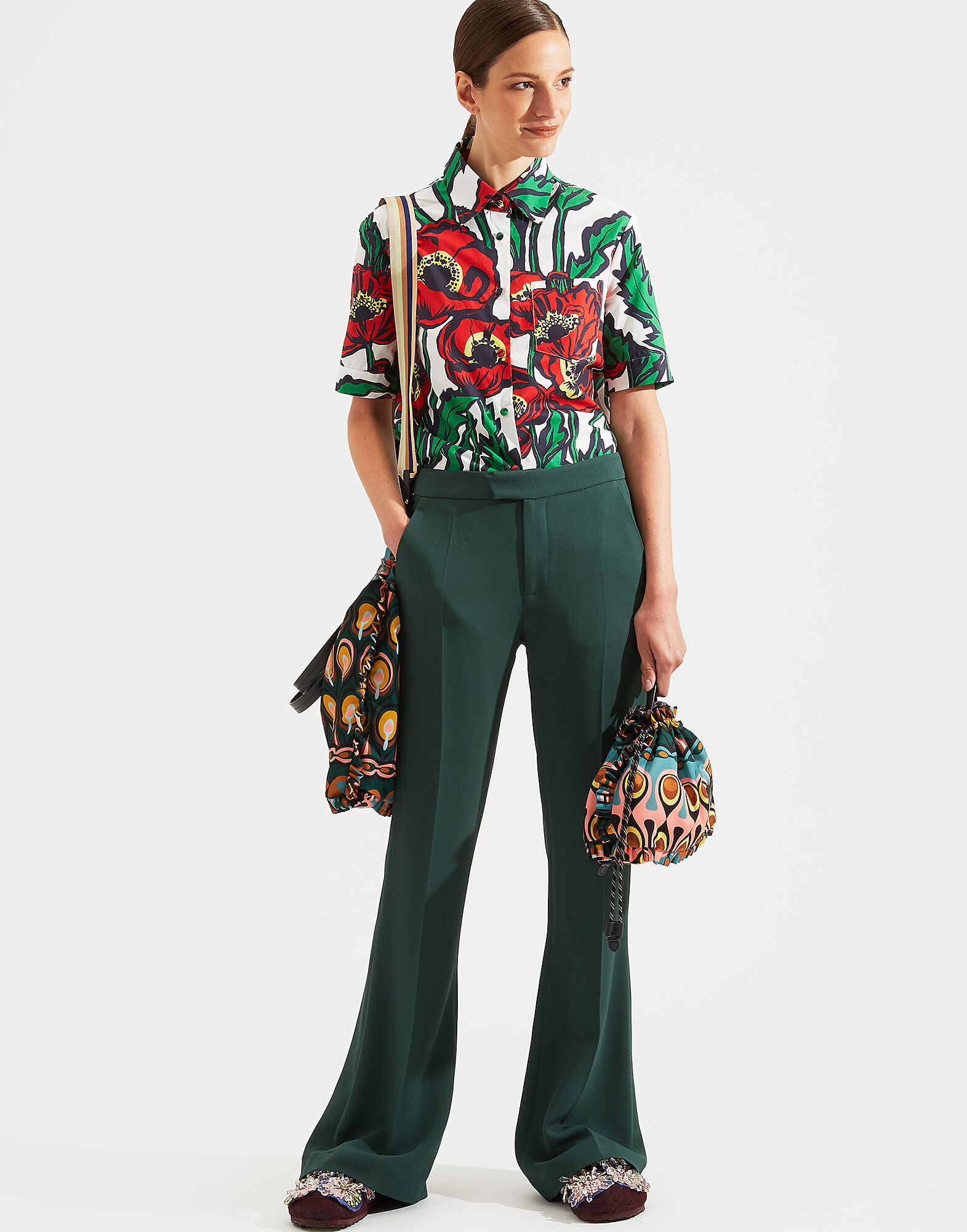 LaDoubleJ Saturday Night Pants Solid Green TRO0030CAD001GRE0003