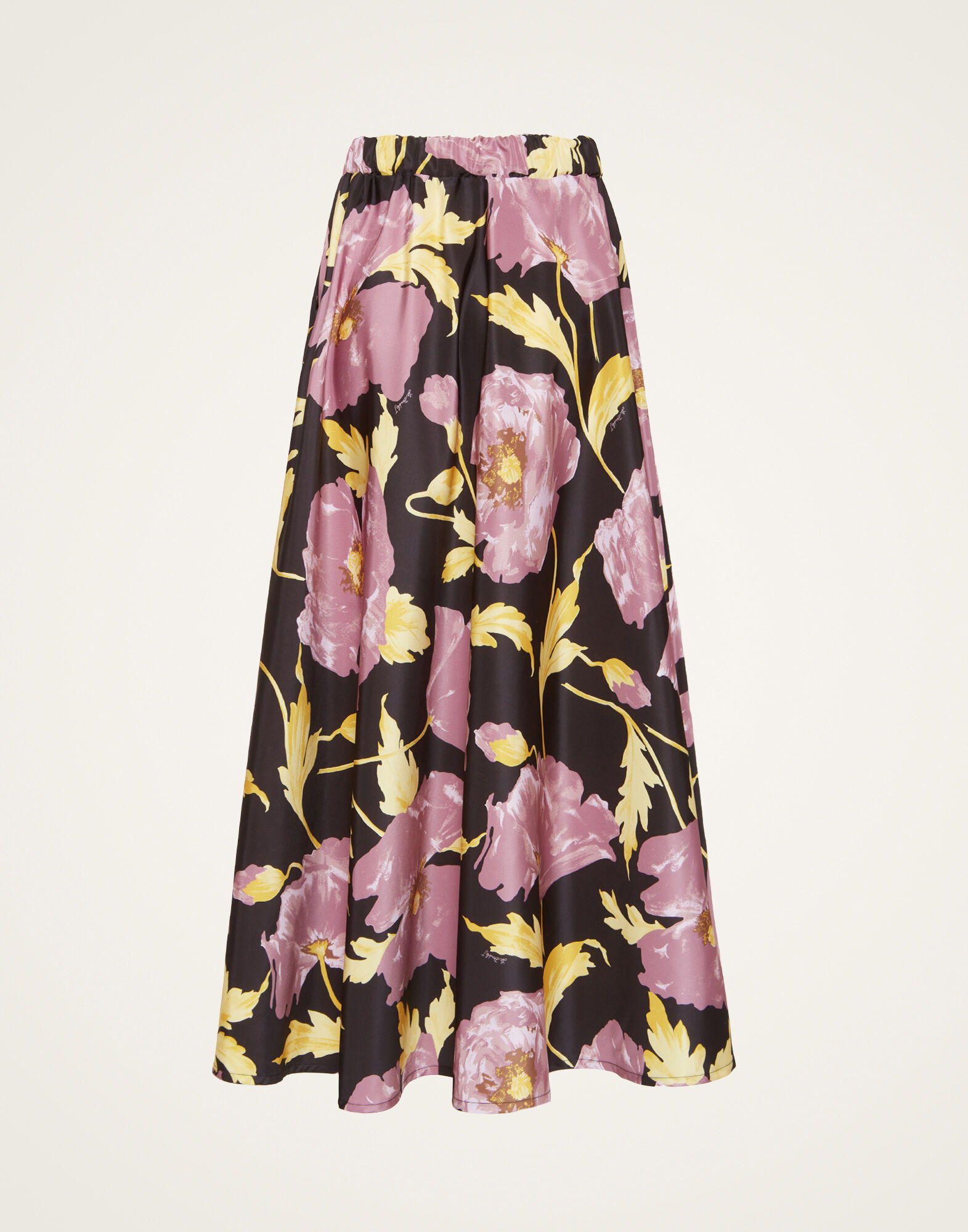 Drawstring Skirt in Sylph Black for Women | La DoubleJ