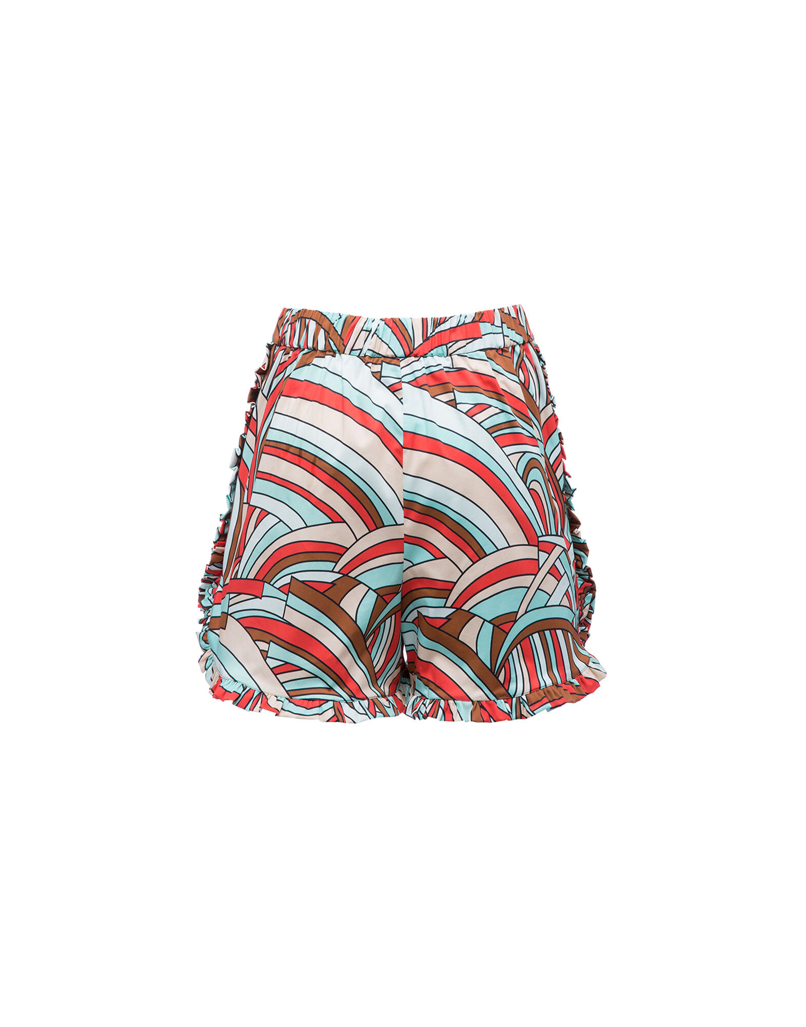 LaDoubleJ Ruffle Shorts Onde TRO0005COT002OND0001