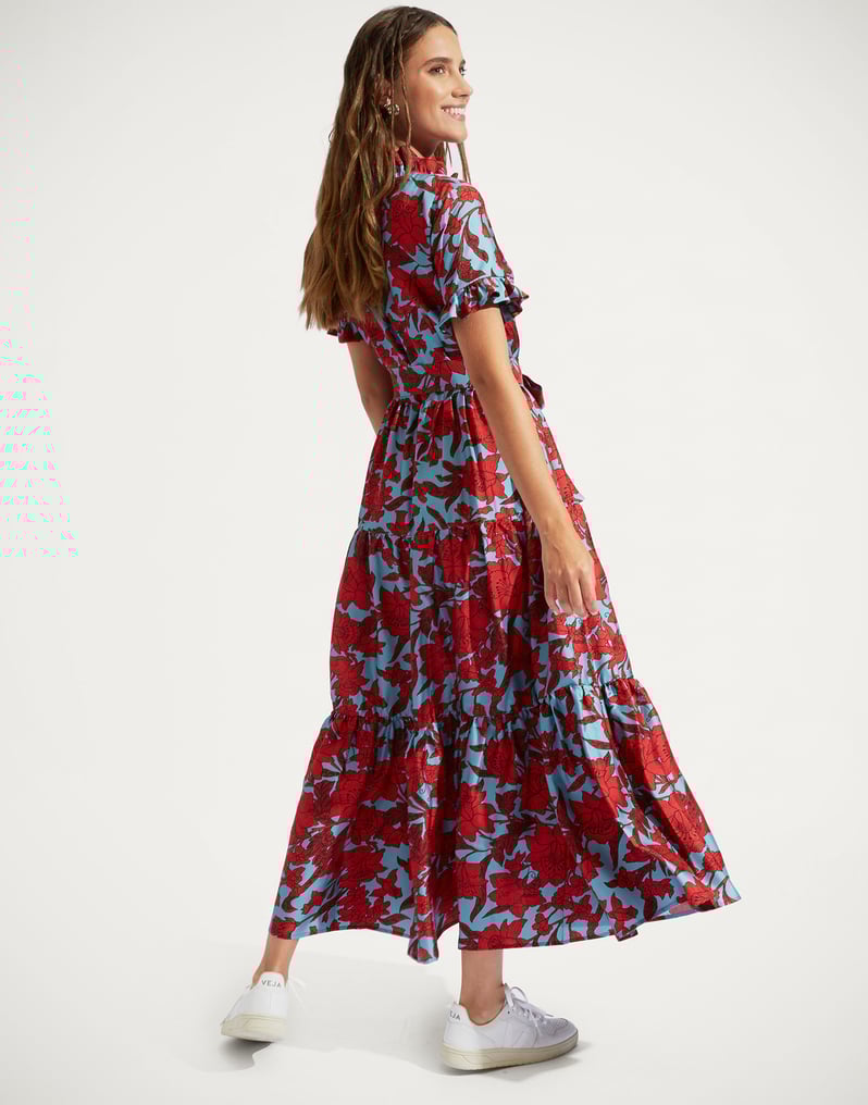 La DoubleJ Long and Sassy Dress La DoubleJ Long and Sassy Dress Lilium Turchese DRE0017SIL001LIL0005