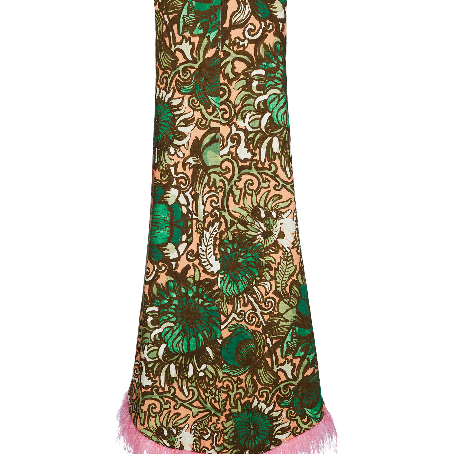 Shop La Doublej La Scala High Dress (with Feathers) In Anemone Pink