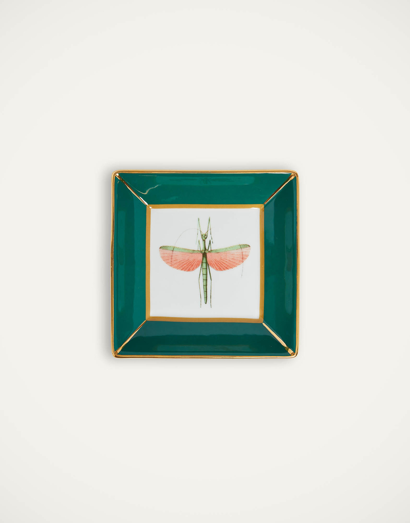 La DoubleJ Trinket Tray La DoubleJ Trinket Tray Libellula Green TRI0001CER001LIB03GR02