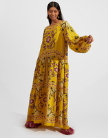 La DoubleJ Vesta Dress La DoubleJ Vesta Dress Melograno Giallo Placée DRE0302SIL009MEL0007