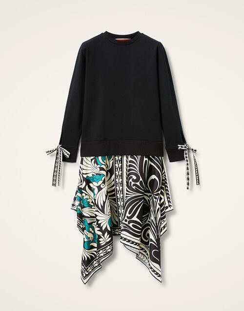 La DoubleJ Arcade Dress Mix Tiles Placée Black DRE0639JER040MIX01BL01